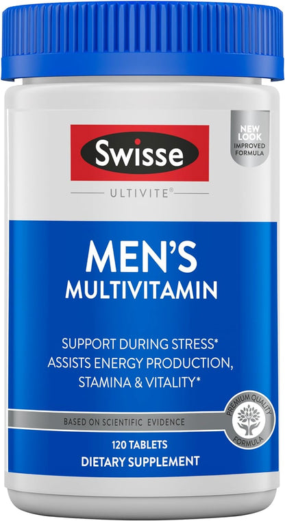 SWISSE ULTIVITE MEN'S MULTIVITAMIN 120 TABLETS (New)