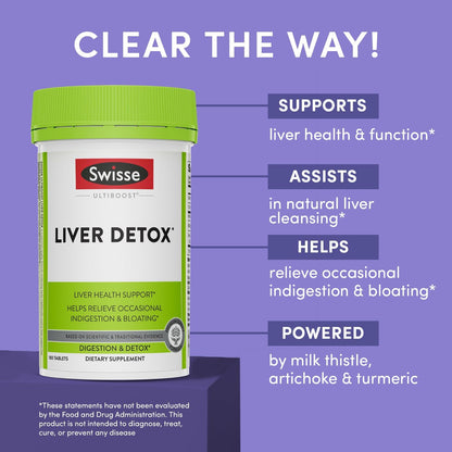 SWISSE ULTIBOOST LIVER DETOX 180 TABS