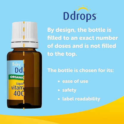 Ddrops Organic Baby 400 IU 90 Drops